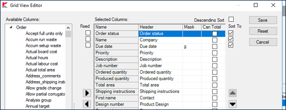 Kiwiplan's user definable fields feature